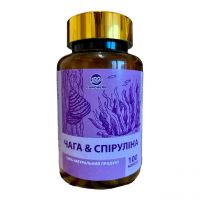 ЧАГА + СПІРУЛІНА GANOHERB , 100 капсул