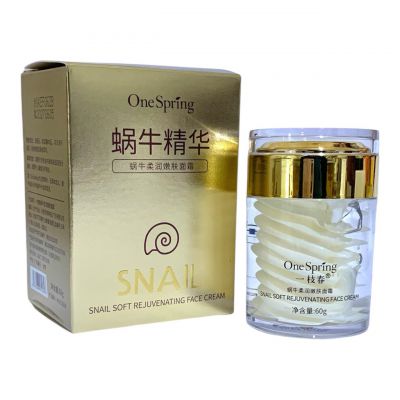 Крем для обличчя One Spring Snail Cream з фільтратом равлика, 60мл