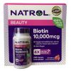 БІОТИН NATROL 10000 mcg полуничний смак, 250 таблеток