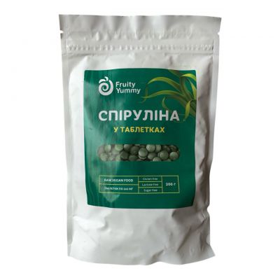 Спіруліна (таблетки по 245 мг), 200 гр, Китай