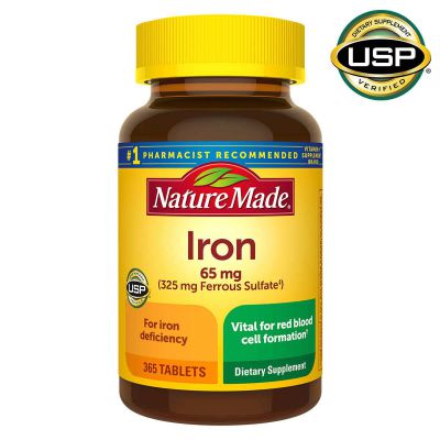 Залізо  Nature Made® Iron 65 mg., 365 таблеток